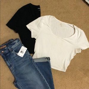 LAST CHANCE Express Crop Tops 2 for $8